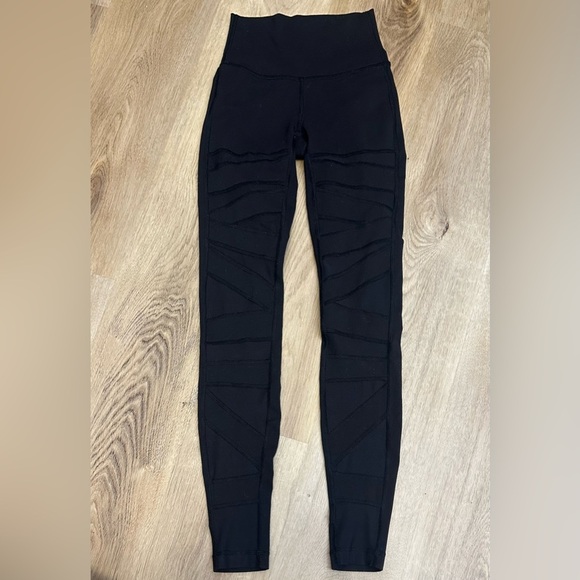 Lululemon Wunder Under Pant (Hi-Rise) *Tech Mesh 28" Black - Picture 2 of 11